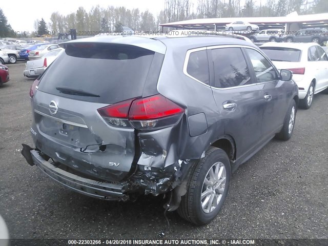 KNMAT2MT0HP539183 - 2017 NISSAN ROGUE S/SV GRAY photo 4