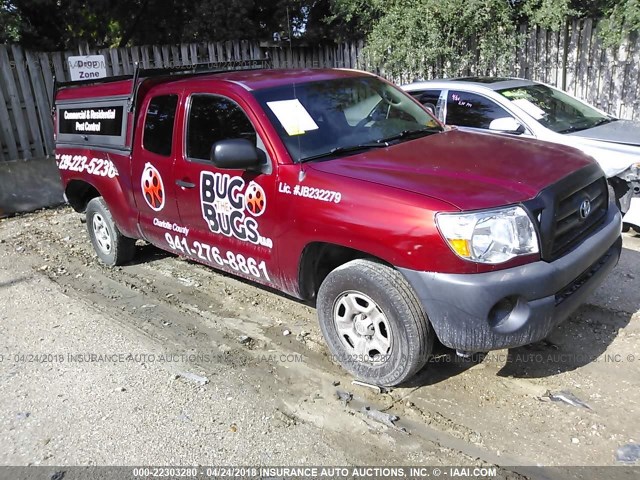 5TETX22N57Z444160 - 2007 TOYOTA TACOMA ACCESS CAB Կարմիր լուսանկար 1