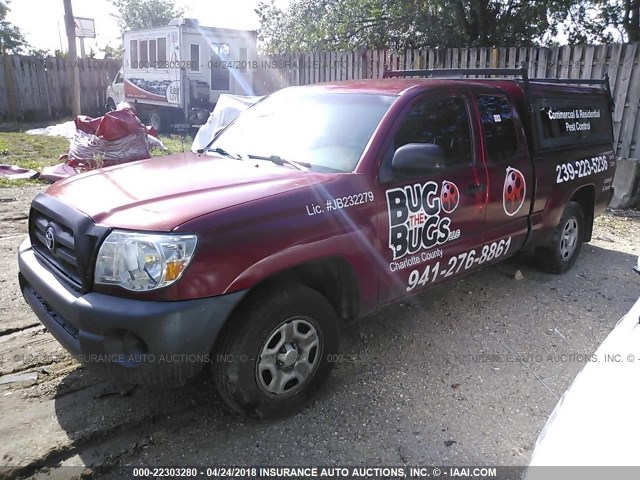 5TETX22N57Z444160 - 2007 TOYOTA TACOMA ACCESS CAB Կարմիր լուսանկար 2