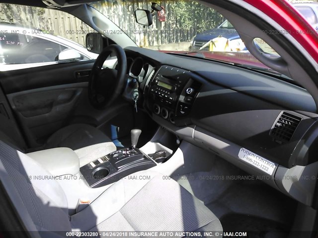 5TETX22N57Z444160 - 2007 TOYOTA TACOMA ACCESS CAB Կարմիր լուսանկար 5