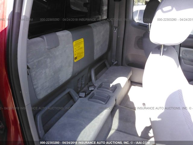 5TETX22N57Z444160 - 2007 TOYOTA TACOMA ACCESS CAB Կարմիր լուսանկար 8