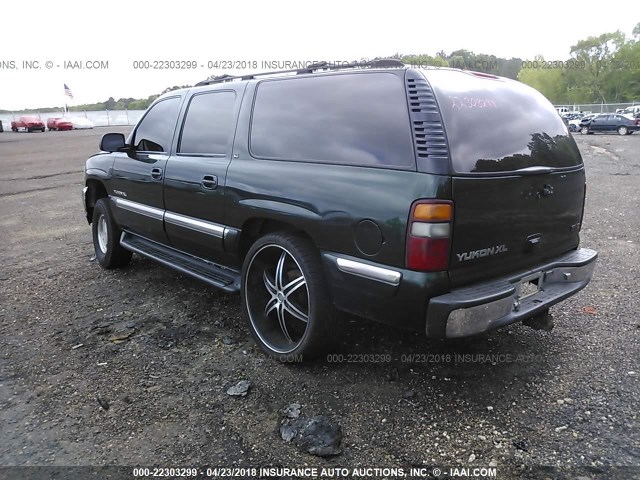 1GKFK16T51J188168 - 2001 GMC YUKON XL K1500 GREEN photo 3