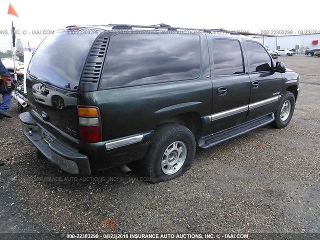 1GKFK16T51J188168 - 2001 GMC YUKON XL K1500 GREEN photo 4