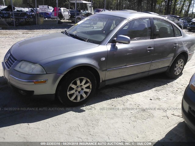 WVWPD63B93P436456 - 2003 VOLKSWAGEN PASSAT GLS SILVER photo 2