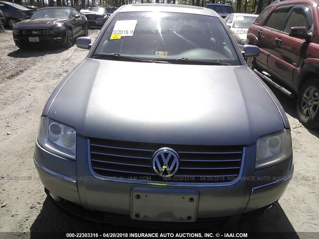 WVWPD63B93P436456 - 2003 VOLKSWAGEN PASSAT GLS SILVER photo 6