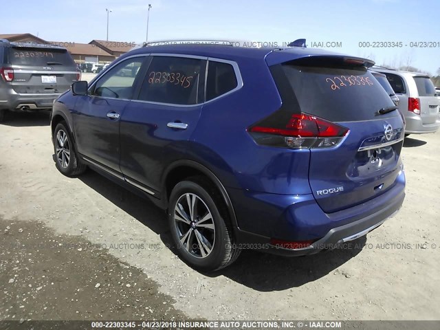 5N1AT2MV0JC733142 - 2018 NISSAN ROGUE SV/SL BLUE photo 3