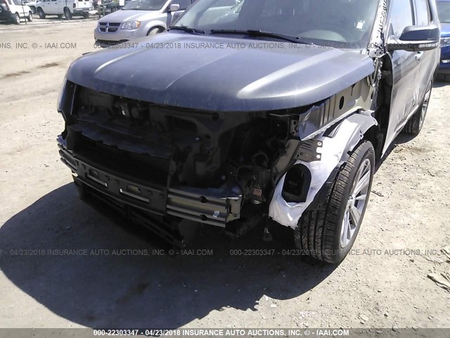 1FM5K8F87JGA69736 - 2018 FORD EXPLORER LIMITED შავი ფოტო 6