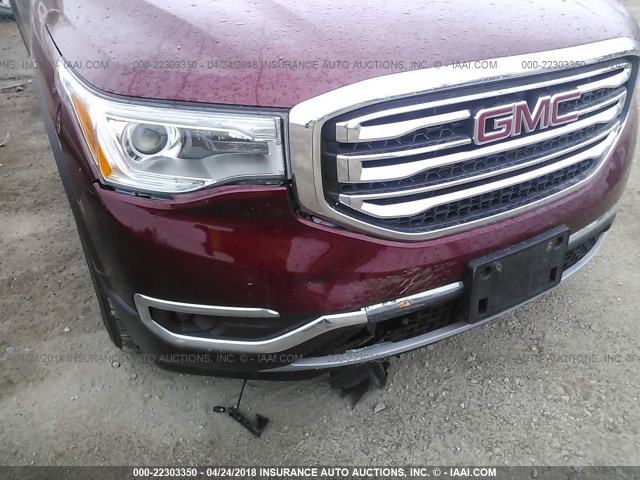 1GKKNULS7JZ145794 - 2018 GMC ACADIA SLT-1 RED photo 6