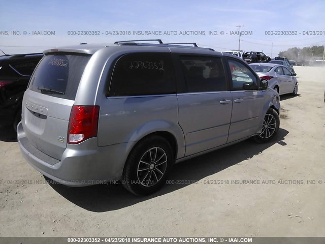 2C4RDGCG9HR716961 - 2017 DODGE GRAND CARAVAN SXT GRAY photo 4