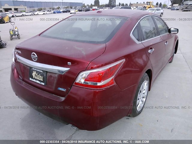 1N4AL3AP9EC415242 - 2014 NISSAN ALTIMA 2.5/S/SV/SL BURGUNDY photo 4