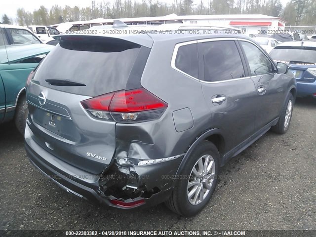 KNMAT2MV1HP579516 - 2017 NISSAN ROGUE S/SV GRAY photo 4