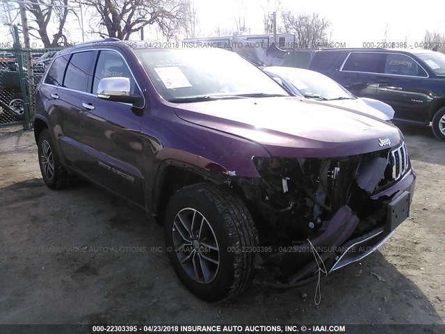 1C4RJFBG5JC127246 - 2018 JEEP GRAND CHEROKEE LIMITED BURGUNDY photo 1