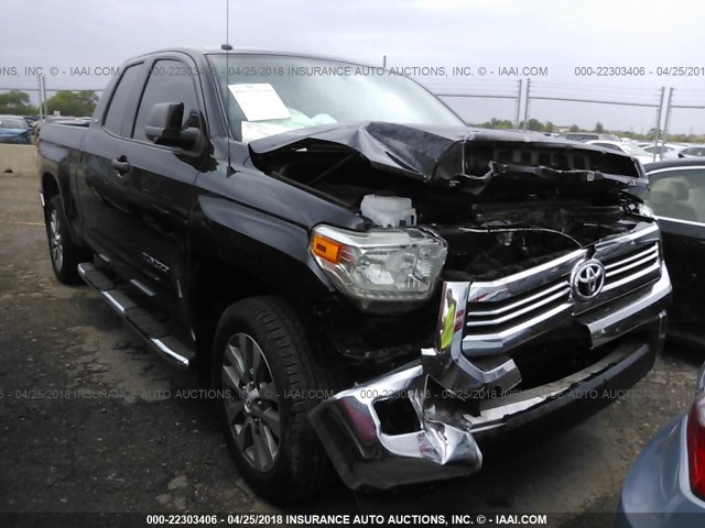 5TFRM5F13HX119933 - 2017 TOYOTA TUNDRA DOUBLE CAB SR/SR5 BLACK photo 1