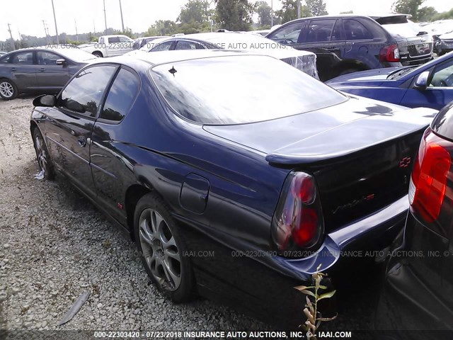 2G1WX15K029234002 - 2002 CHEVROLET MONTE CARLO SS 蓝色 照片 3