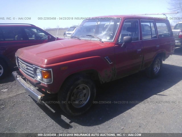 JT3FJ60GXH1137206 - 1987 TOYOTA LAND CRUISER FJ60 RED photo 2