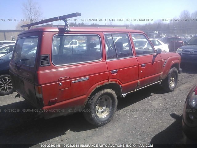 JT3FJ60GXH1137206 - 1987 TOYOTA LAND CRUISER FJ60 RED photo 4