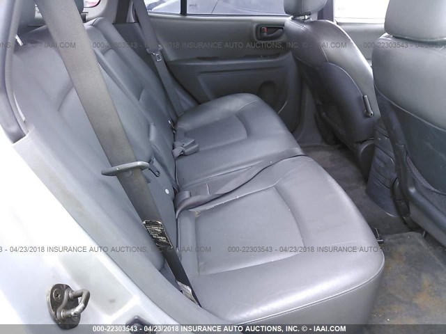 KM8SC73D02U245752 - 2002 HYUNDAI SANTA FE GLS/LX SILVER photo 8