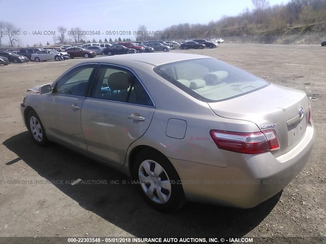 4T1BE46K88U235966 - 2008 TOYOTA CAMRY CE/LE/XLE/SE GOLD photo 3