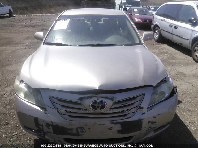 4T1BE46K88U235966 - 2008 TOYOTA CAMRY CE/LE/XLE/SE GOLD photo 6