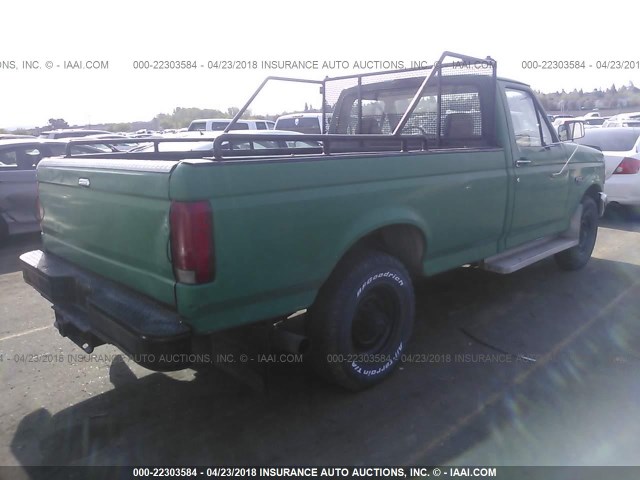 2FTHF25FXRCA49271 - 1994 FORD F250 GREEN photo 4