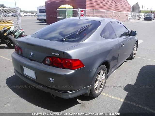 JH4DC548X6S020628 - 2006 ACURA RSX GREEN photo 4