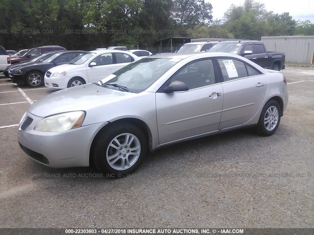 1G2ZF55B464260369 - 2006 PONTIAC G6 SE SILVER photo 2