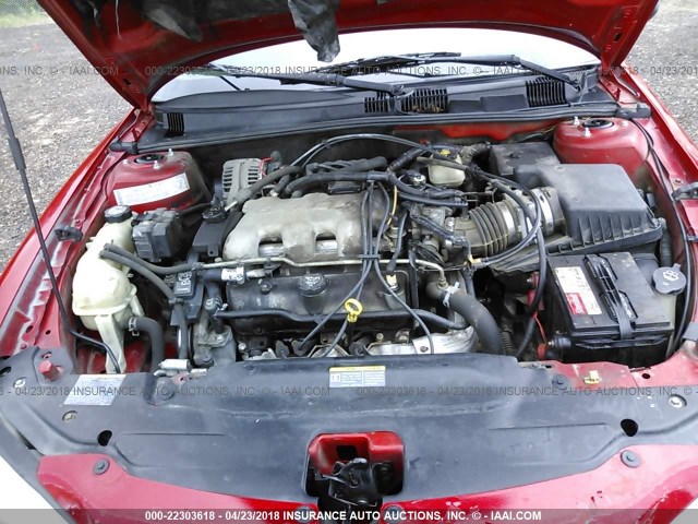 1G2NF52E84C251996 - 2004 PONTIAC GRAND AM SE1 RED photo 10