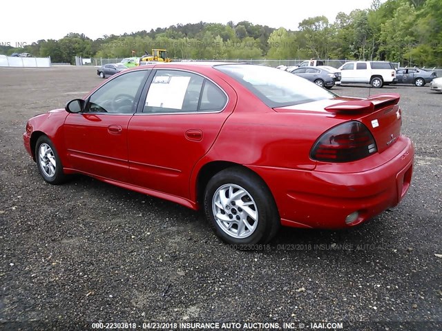 1G2NF52E84C251996 - 2004 PONTIAC GRAND AM SE1 RED photo 3