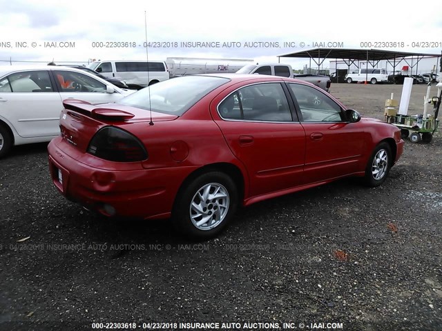 1G2NF52E84C251996 - 2004 PONTIAC GRAND AM SE1 RED photo 4