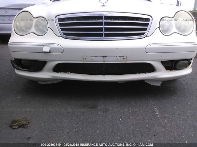 WDBRF52H96A901701 - 2006 MERCEDES-BENZ C GENERATION 2006 230 WHITE photo 6