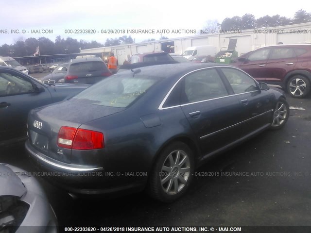 WAUML44E85N016301 - 2005 AUDI A8 L QUATTRO BLUE photo 4