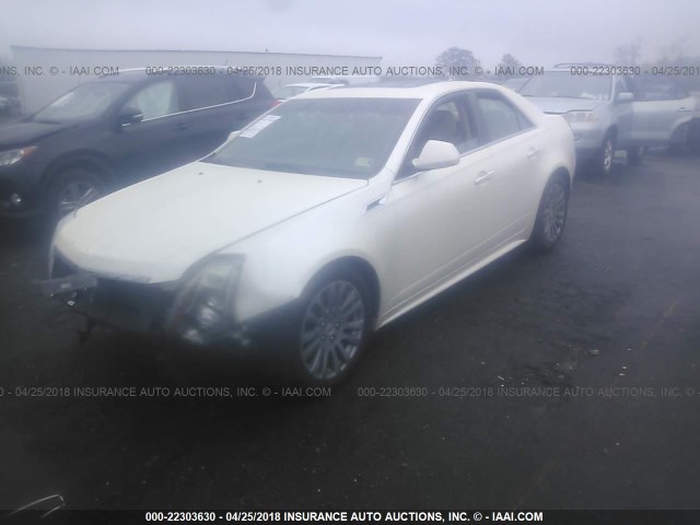 1G6DP5EDXB0111912 - 2011 CADILLAC CTS PREMIUM COLLECTION WHITE photo 2