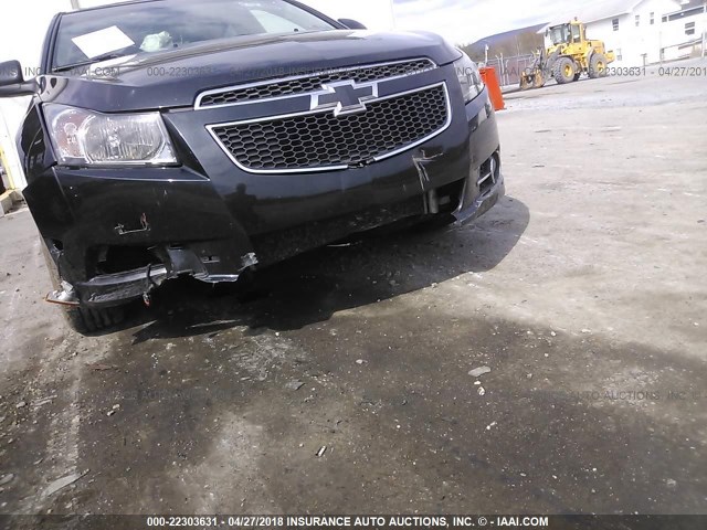 1G1PG5S92B7256078 - 2011 CHEVROLET CRUZE LT BLACK photo 6