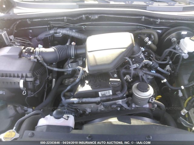 5TFJX4GN3FX041635 - 2015 TOYOTA TACOMA DOUBLE CAB PRERUNNER GRAY photo 10