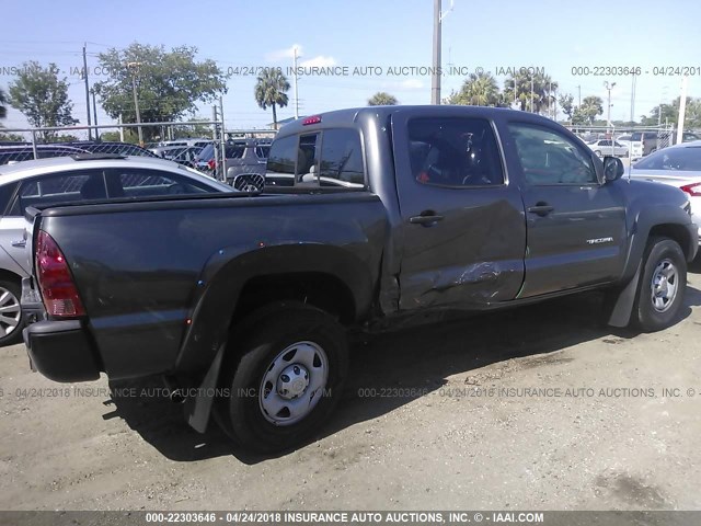 5TFJX4GN3FX041635 - 2015 TOYOTA TACOMA DOUBLE CAB PRERUNNER GRAY photo 6