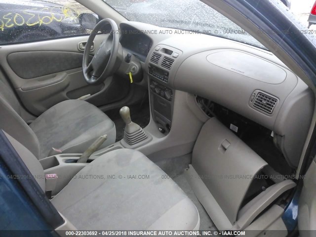 2T1BR12E6YC350554 - 2000 TOYOTA COROLLA VE/CE/LE 青色 照片 5