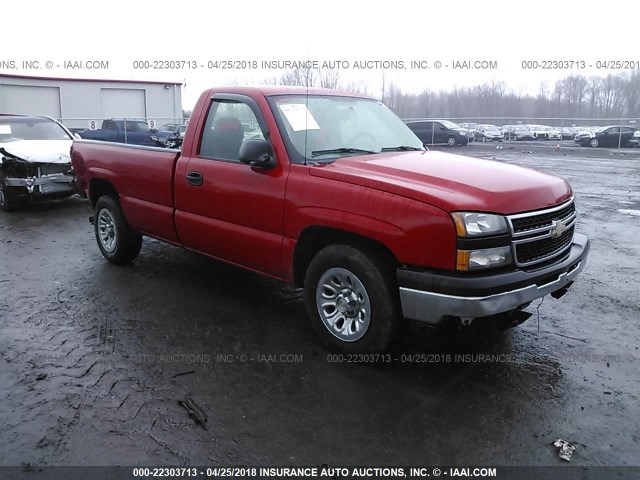 3GCEC14XX7G164923 - 2007 CHEVROLET SILVERADO C1500 CLASSIC RED photo 1