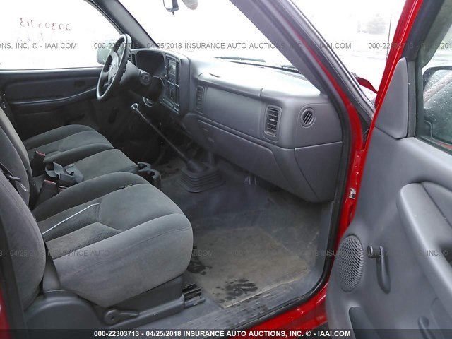 3GCEC14XX7G164923 - 2007 CHEVROLET SILVERADO C1500 CLASSIC RED photo 5