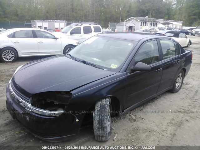 1G1ZT52825F175801 - 2005 CHEVROLET MALIBU LS ლურჯი ფოტო 2