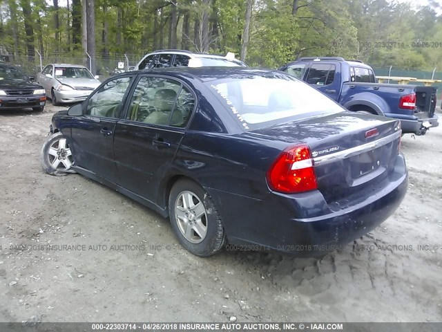 1G1ZT52825F175801 - 2005 CHEVROLET MALIBU LS ლურჯი ფოტო 3