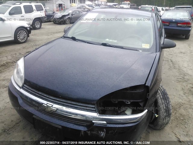 1G1ZT52825F175801 - 2005 CHEVROLET MALIBU LS ლურჯი ფოტო 6
