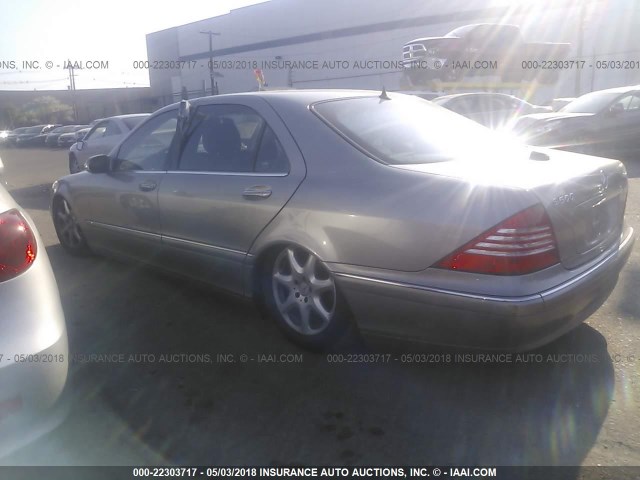 WDBNG83J44A403885 - 2004 MERCEDES-BENZ S 430 4MATIC BEIGE photo 3