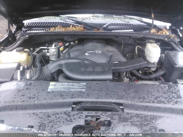 1GYEK63N75R238726 - 2005 CADILLAC ESCALADE LUXURY შავი ფოტო 10