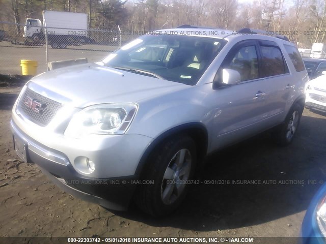 1GKLVMED8AJ191619 - 2010 GMC ACADIA SLT-1 Srebrny zdjęcie 2