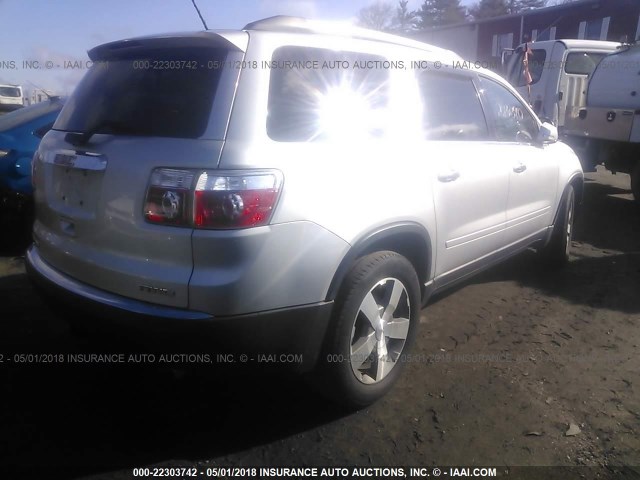 1GKLVMED8AJ191619 - 2010 GMC ACADIA SLT-1 Srebrny zdjęcie 4