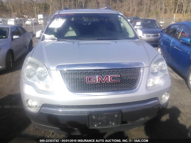 1GKLVMED8AJ191619 - 2010 GMC ACADIA SLT-1 SILVER photo 6