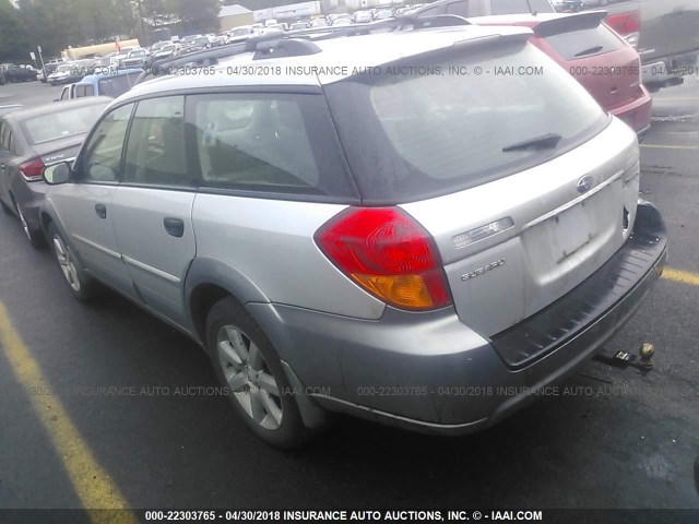 4S4BP61C367347723 - 2006 SUBARU LEGACY OUTBACK 2.5I SILVER photo 3