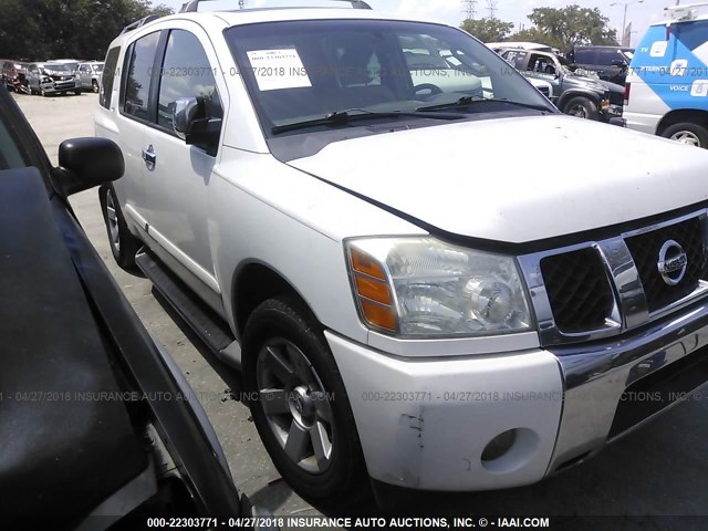 5N1AA08A44N730674 - 2004 NISSAN ARMADA SE/LE WHITE photo 1