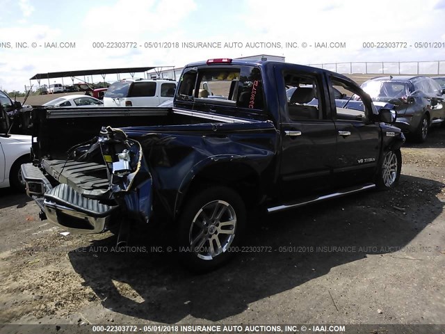 1N6BA0EC6BN312528 - 2011 NISSAN TITAN S/SV/SL/PRO-4X BLUE photo 4