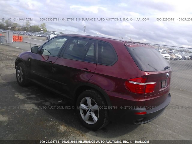 5UXFE43549L272684 - 2009 BMW X5 XDRIVE30I RED photo 3